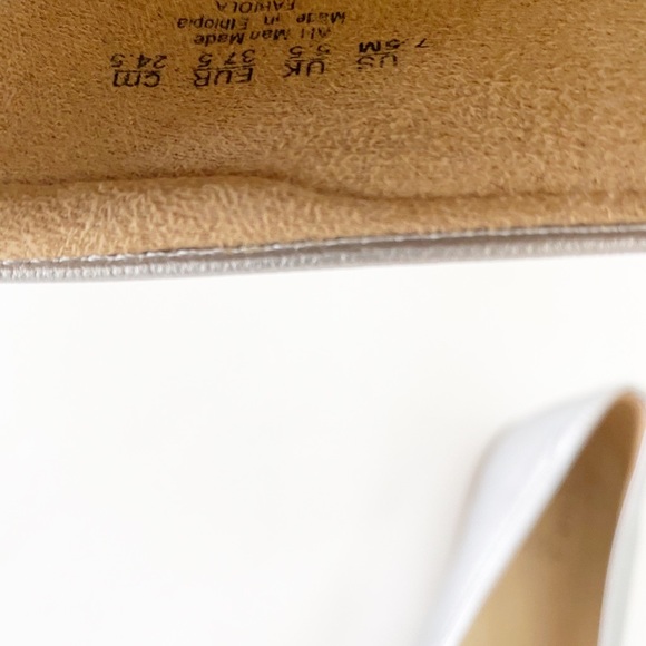 BNIB Naturalizer Fabiola Leather Round Toe Flats Silver Frost 7.5 - Picture 12 of 14